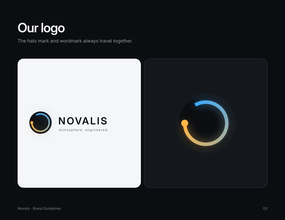 Novalis logo page